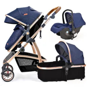 OSSS BabyShop - Luxury Baby Stroller Multi-Functional Safety baby stroller Blue 2