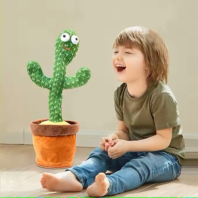 OSSS BabyShop - Record dancing cactus baby doll laughing dancing cactus with laughing child